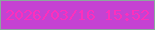 文字の大きさ：4、枠の色：8ba89d、背景の色：c542d2、文字の色：fd2fbd 無料ブログパーツのブログ時計