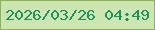 文字の大きさ：3、枠の色：8bb458、背景の色：cce5b1、文字の色：1d925d 無料ブログパーツのブログ時計