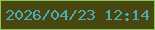 文字の大きさ：3、枠の色：8bc560、背景の色：48470f、文字の色：4dabb7 無料ブログパーツのブログ時計