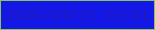 文字の大きさ：4、枠の色：8bc74e、背景の色：1418e6、文字の色：1e18be 無料ブログパーツのブログ時計