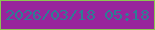 文字の大きさ：1、枠の色：8bc751、背景の色：98259c、文字の色：2e7d94 無料ブログパーツのブログ時計