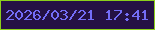 文字の大きさ：2、枠の色：8bcf1b、背景の色：251144、文字の色：746df7 無料ブログパーツのブログ時計