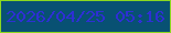 文字の大きさ：4、枠の色：8bd820、背景の色：085173、文字の色：2e2fd4 無料ブログパーツのブログ時計