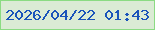 文字の大きさ：3、枠の色：8bdb83、背景の色：dbebd5、文字の色：1a53ba 無料ブログパーツのブログ時計