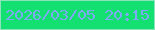 文字の大きさ：4、枠の色：8be4be、背景の色：14df71、文字の色：7daaf2 無料ブログパーツのブログ時計