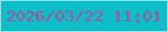 文字の大きさ：4、枠の色：8be6eb、背景の色：0bbdc8、文字の色：a8519b 無料ブログパーツのブログ時計