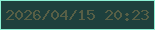 文字の大きさ：5、枠の色：8bf0d4、背景の色：1e403d、文字の色：575f46 無料ブログパーツのブログ時計