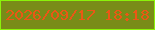文字の大きさ：2、枠の色：8bf30a、背景の色：798c18、文字の色：eb5715 無料ブログパーツのブログ時計