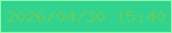 文字の大きさ：4、枠の色：8bffae、背景の色：31d38e、文字の色：5ecf65 無料ブログパーツのブログ時計