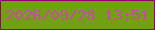 文字の大きさ：1、枠の色：8c056c、背景の色：72a011、文字の色：cd48a5 無料ブログパーツのブログ時計