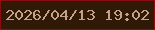 文字の大きさ：1、枠の色：8c0c12、背景の色：301907、文字の色：c5a18a 無料ブログパーツのブログ時計