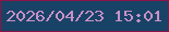 文字の大きさ：1、枠の色：8c1446、背景の色：194366、文字の色：c991c8 無料ブログパーツのブログ時計