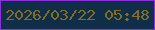 文字の大きさ：2、枠の色：8c30de、背景の色：102e48、文字の色：7e6e26 無料ブログパーツのブログ時計