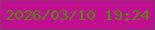 文字の大きさ：1、枠の色：8c3373、背景の色：c00e91、文字の色：54870c 無料ブログパーツのブログ時計