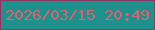 文字の大きさ：2、枠の色：8c375f、背景の色：1f918c、文字の色：d9646f 無料ブログパーツのブログ時計