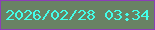 文字の大きさ：1、枠の色：8c3eb7、背景の色：698264、文字の色：43ffe9 無料ブログパーツのブログ時計