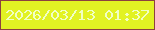 文字の大きさ：1、枠の色：8c413f、背景の色：e2f223、文字の色：f1ffc5 無料ブログパーツのブログ時計