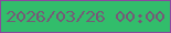 文字の大きさ：5、枠の色：8c479e、背景の色：32bd6b、文字の色：755a77 無料ブログパーツのブログ時計