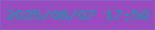 文字の大きさ：2、枠の色：8c5cc5、背景の色：994bc0、文字の色：129aa5 無料ブログパーツのブログ時計