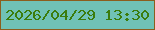 文字の大きさ：1、枠の色：8c5e1e、背景の色：70c2b6、文字の色：3b7c0c 無料ブログパーツのブログ時計