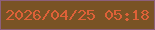 文字の大きさ：2、枠の色：8c5f7c、背景の色：795325、文字の色：dd6138 無料ブログパーツのブログ時計