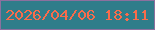 文字の大きさ：4、枠の色：8c709e、背景の色：2f7d8a、文字の色：f96c4b 無料ブログパーツのブログ時計