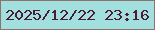 文字の大きさ：2、枠の色：8c726b、背景の色：a1e0df、文字の色：4e1b34 無料ブログパーツのブログ時計