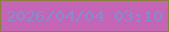 文字の大きさ：4、枠の色：8c7e40、背景の色：c465b5、文字の色：828ece 無料ブログパーツのブログ時計