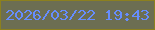 文字の大きさ：2、枠の色：8c801e、背景の色：6c6e52、文字の色：668dfe 無料ブログパーツのブログ時計