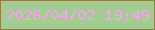 文字の大きさ：3、枠の色：8c8141、背景の色：a3cc93、文字の色：f8a3ef 無料ブログパーツのブログ時計