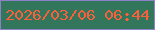 文字の大きさ：5、枠の色：8c81c9、背景の色：32775c、文字の色：fb5f3c 無料ブログパーツのブログ時計