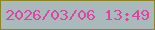 文字の大きさ：4、枠の色：8c8325、背景の色：a9b9bc、文字の色：d9489f 無料ブログパーツのブログ時計