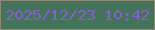 文字の大きさ：1、枠の色：8c8a74、背景の色：43745a、文字の色：865fcf 無料ブログパーツのブログ時計
