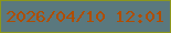 文字の大きさ：5、枠の色：8c961b、背景の色：5a787e、文字の色：b04d00 無料ブログパーツのブログ時計