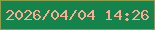 文字の大きさ：1、枠の色：8c9d4b、背景の色：15844c、文字の色：feab8f 無料ブログパーツのブログ時計