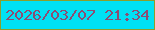 文字の大きさ：3、枠の色：8c9e2c、背景の色：00e1f4、文字の色：8c4d73 無料ブログパーツのブログ時計