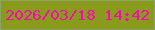 文字の大きさ：5、枠の色：8ca364、背景の色：8a9b1b、文字の色：fa08b2 無料ブログパーツのブログ時計