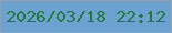 文字の大きさ：1、枠の色：8ca3be、背景の色：6ca2cf、文字の色：23783d 無料ブログパーツのブログ時計