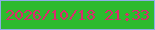 文字の大きさ：5、枠の色：8caee7、背景の色：2dba2e、文字の色：db2a6d 無料ブログパーツのブログ時計