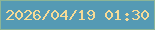 文字の大きさ：5、枠の色：8cb597、背景の色：559ab4、文字の色：f7db97 無料ブログパーツのブログ時計