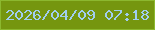 文字の大きさ：3、枠の色：8cb82f、背景の色：75960f、文字の色：a1ceee 無料ブログパーツのブログ時計