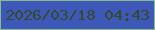 文字の大きさ：4、枠の色：8cba88、背景の色：3e58b9、文字の色：334a2d 無料ブログパーツのブログ時計