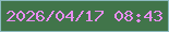 文字の大きさ：3、枠の色：8cbabf、背景の色：41754a、文字の色：e98ef2 無料ブログパーツのブログ時計