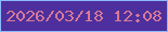 文字の大きさ：3、枠の色：8cbafd、背景の色：4d2f9d、文字の色：d77998 無料ブログパーツのブログ時計