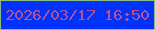 文字の大きさ：5、枠の色：8cbc82、背景の色：0032fb、文字の色：ba5193 無料ブログパーツのブログ時計