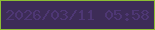 文字の大きさ：3、枠の色：8cbd34、背景の色：3d2c57、文字の色：4e3774 無料ブログパーツのブログ時計