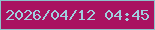 文字の大きさ：4、枠の色：8cc2ca、背景の色：a91260、文字の色：a0cfde 無料ブログパーツのブログ時計