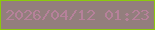 文字の大きさ：3、枠の色：8cc80d、背景の色：937e7d、文字の色：b6819a 無料ブログパーツのブログ時計