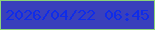 文字の大きさ：5、枠の色：8cd579、背景の色：3940bc、文字の色：0f2ce9 無料ブログパーツのブログ時計