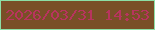 文字の大きさ：1、枠の色：8cdfa5、背景の色：794f27、文字の色：b8345e 無料ブログパーツのブログ時計